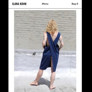 Ilana Kohn sea linen-cotton Baz Apron size 1